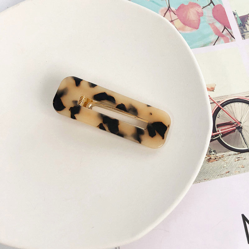 Wholesale Water Drop Square Acetate Plate Hair Clip 10PCS